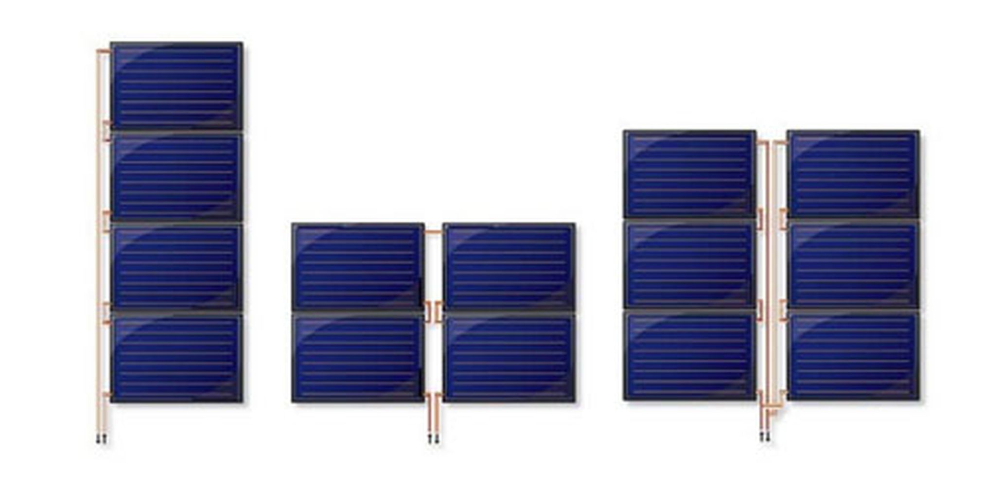 Flachkollektor Sonnenkollektor STI FINO 100 Al-Cu (0,96 m²)