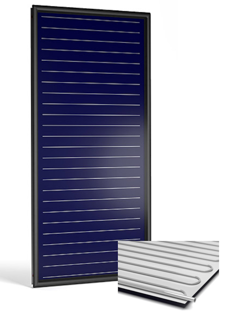 Flachkollektor Sonnenkollektor STI FKF 200V Al/Al (2,13 m²)