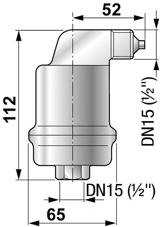 Automatischer Luftabscheider Schnellentlüfter Spirotop DN15 1/2“ - AB050
