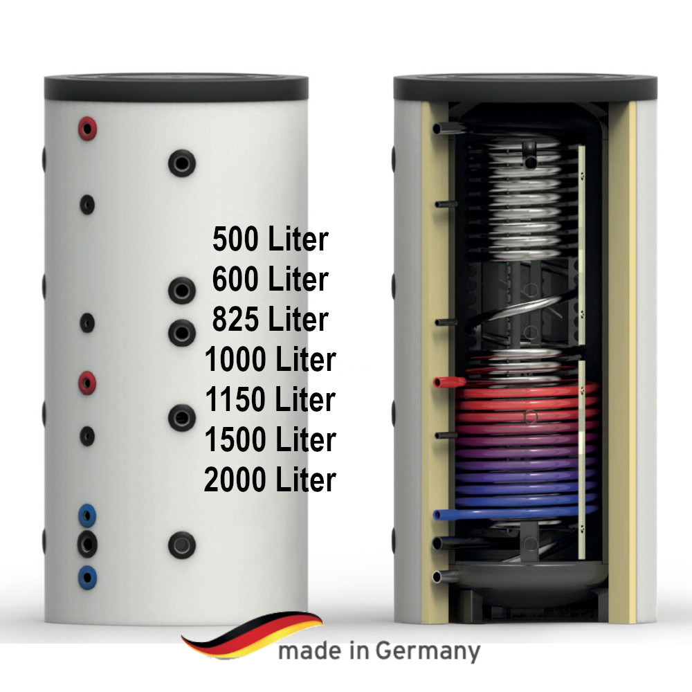 Löschen - Hygiene-Kombi-Speicher mit einem Wärmetauscher 500 - 2000 Liter Warmwasserspeicher