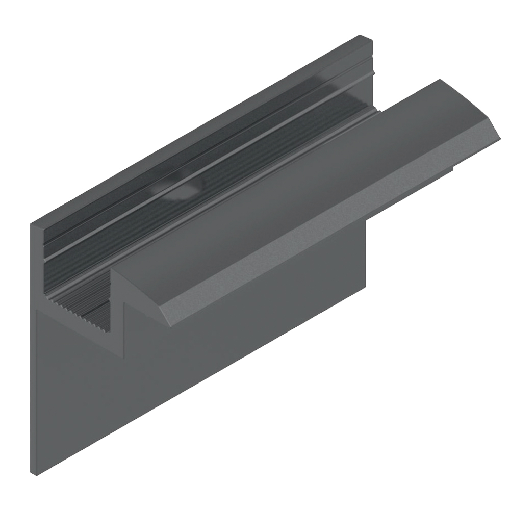 Endklemme für 30 mm Module schwarz Solar Photovoltaik Aluminium