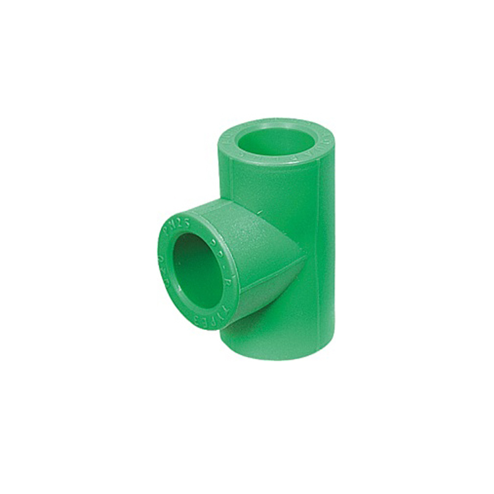 10 x Aqua-Plus – Fusiotherm PPR Rohr T-Stück d = 32 x 5,4 mm, grün
