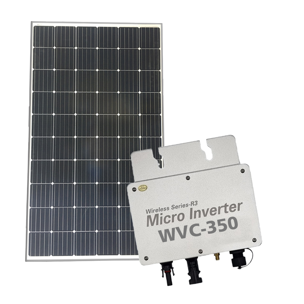 Mini-Balkonkraftwerk 280Wp Solarmodul + 350W Wechselrichter VDE 4105 - 0% MwSt.