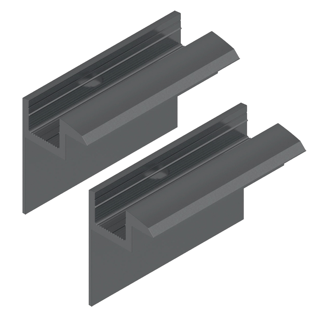 2er-Set Endklemme für 40 mm Module schwarz Solar Photovoltaik Aluminium 0% MwSt.