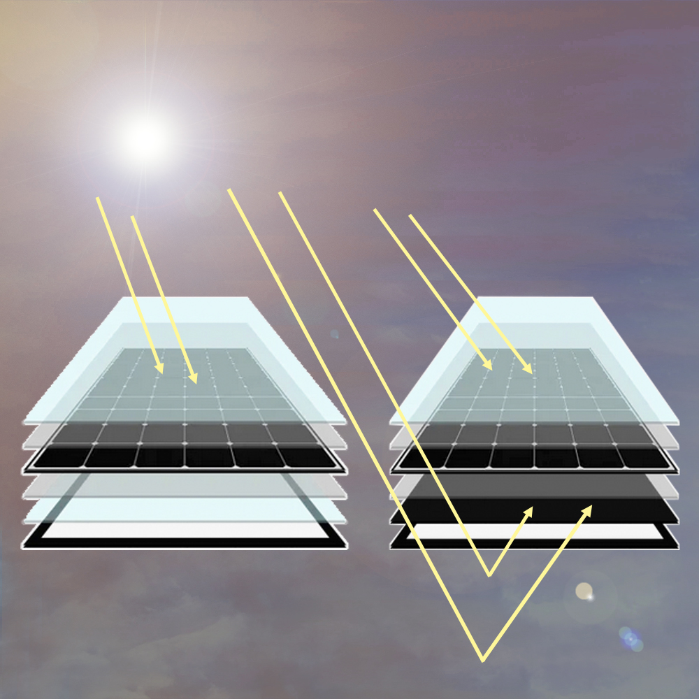 Jolywood Bifaziales Solarmodul 385Wp Glas-Glas Photovoltaik Modul - 0% MwSt.