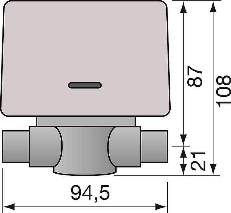 Orkli Zwei-Wege-Zonenventil 1/2" bis 1" IG / AG mit Motor Umschaltventil Zweiwegeventil