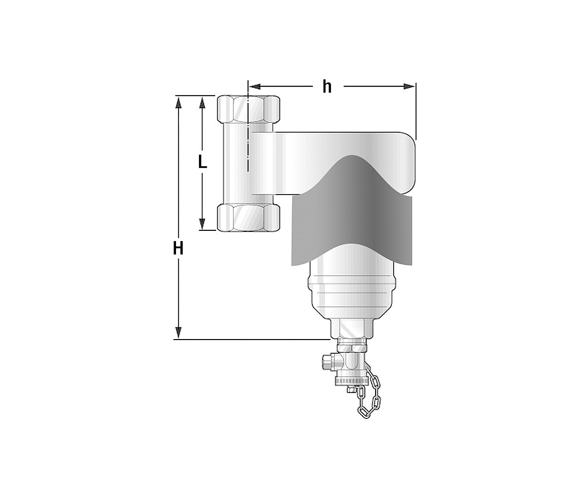 Spirotrap MBL Schlammabscheider 1 1/4“ IG mit Magnet - UE125WJ