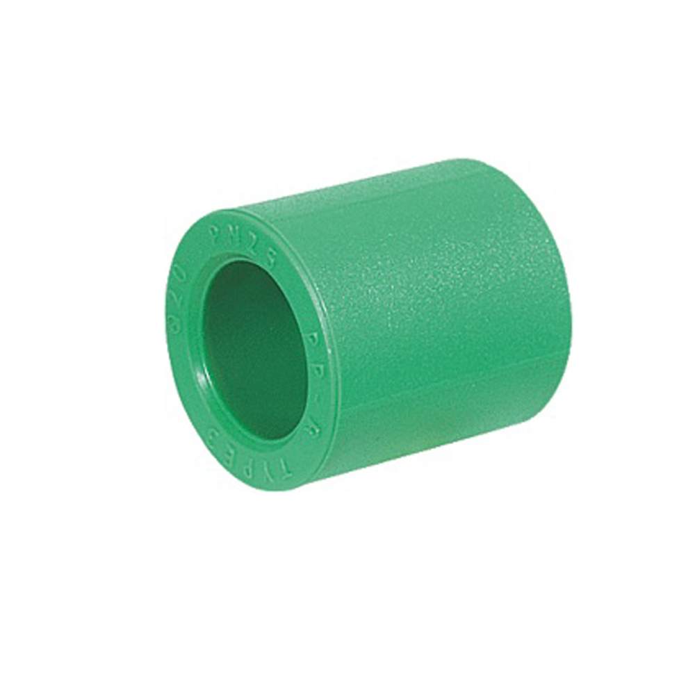 10 x Aqua-Plus – Fusiotherm PPR Rohr Muffe d = 20 x 3,4 mm, grün