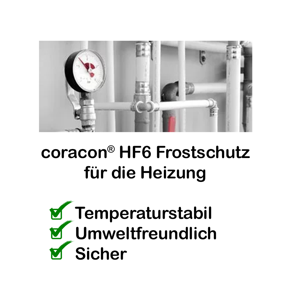 Coracon HF6 Konzentrat Heizungsschutz Frostschutz für Wasserheizungssysteme