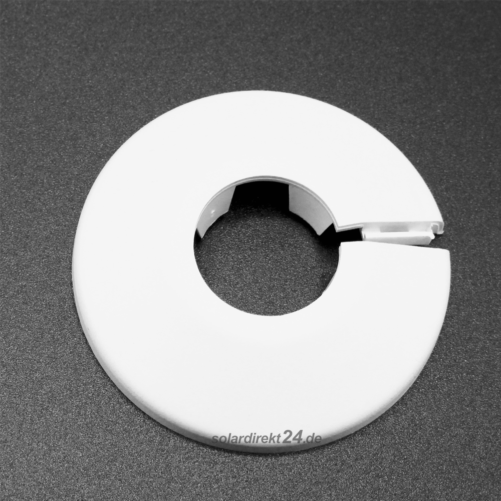 Heizkörper Klapprosetten, weiß, 12mm – 10 Stück