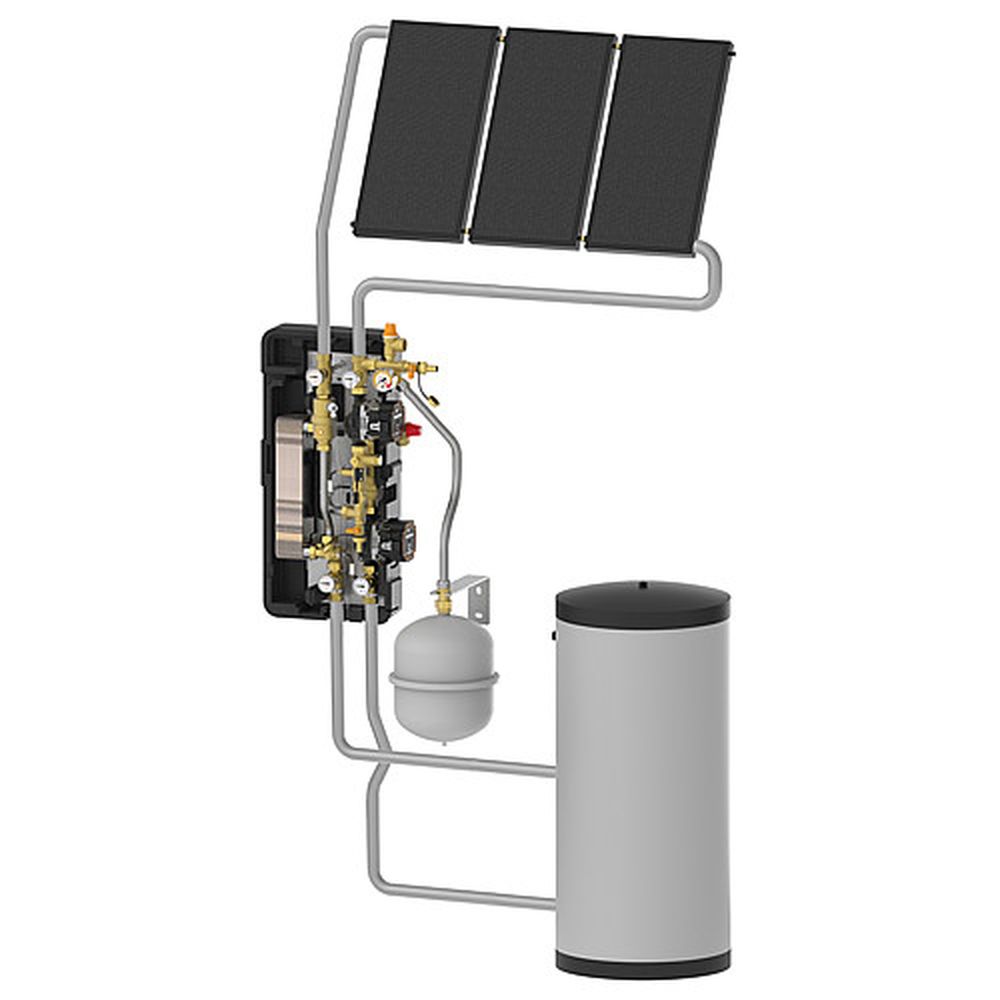 Solar-Trennsystem Solex Mini DN15, inkl. Regelung Delta Sol BX Plus