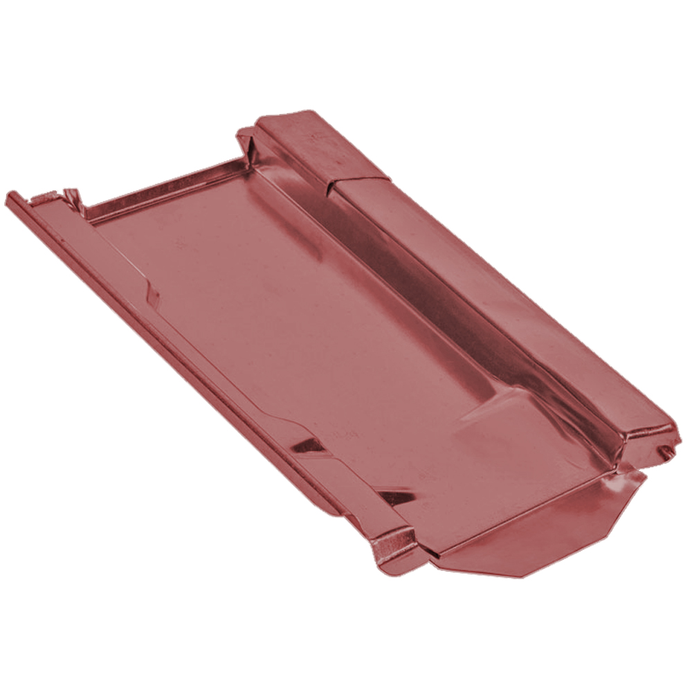 Unterlegplatten Typ Ton 260 Rot pulverbeschichtet Metalldachplatte